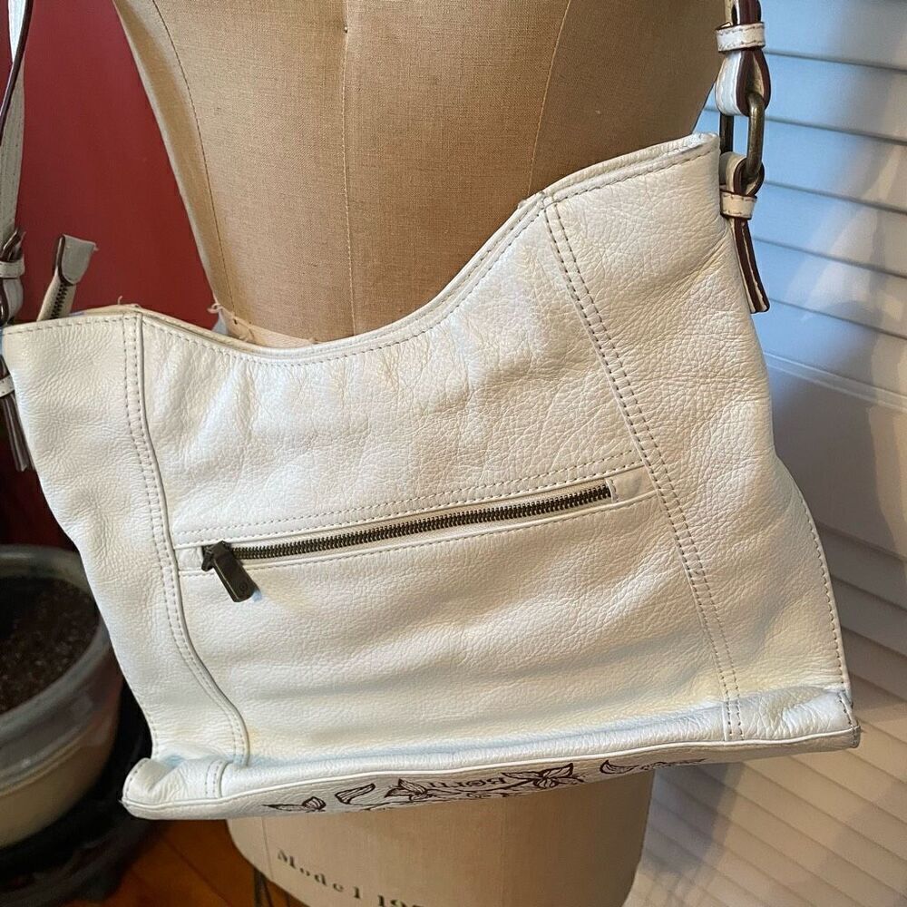 BORN | white leather shoulder bag - Picture 3 of 10